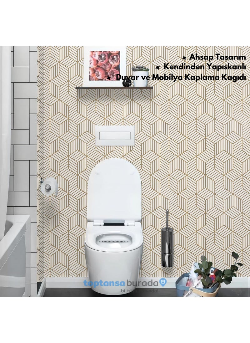 Technosmart 45CM×100CM Self Adhesive Covering Paper Kitchen Cabinet Table Wall Modern Looking  - Image 5