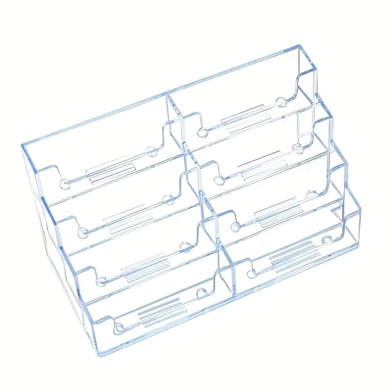 DAHSHA 8 - Tier Premium Acrylic Transparent Crystal-Clear Visiting Business Card Holder/Display Stand Desk Organizer For Office Table - Image 1