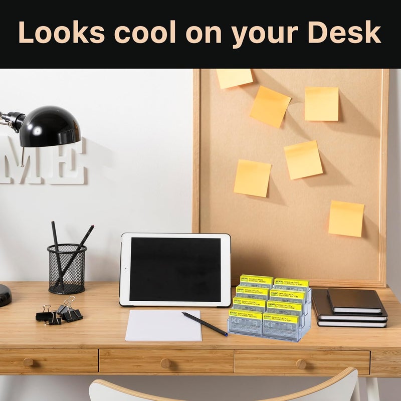 DAHSHA 8 - Tier Premium Acrylic Transparent Crystal-Clear Visiting Business Card Holder/Display Stand Desk Organizer For Office Table - Image 5