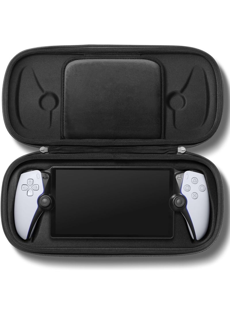 Spigen Klasden for PlayStation Portal Remote Player Carrying Pouch Case Slim Fit Portable Protective EVA Hard Shell Pouch Cover Travel Bag - Charcoal Gray - Image 3