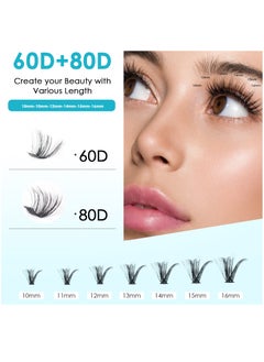 Lash Clusters 320pcs Individual Lashes 60D&80D DIY Lash Extensions D Curl Lash Clusters False Eyelashes Natural Look 10-16mm Mix Cluster Eyelash Extensions EASY TO USE - pzsku/Z145CA6E44FBD2285EC75Z/45/_/1716546614/ba9bb426-4e49-4d66-9378-92f247434aa3