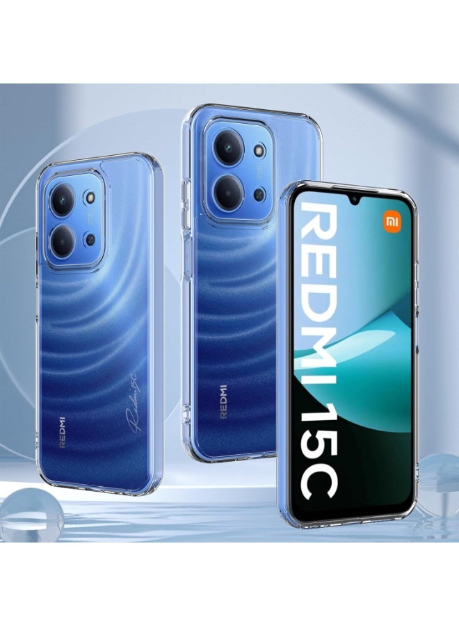 جراب شفاف لهاتف Redmi 15C / Poco C85، جراب TPU مرن ناعم ورفيع مضاد للسقوط، جراب خفيف الوزن متوافق مع Redmi 15C / Poco C85 - Image 2