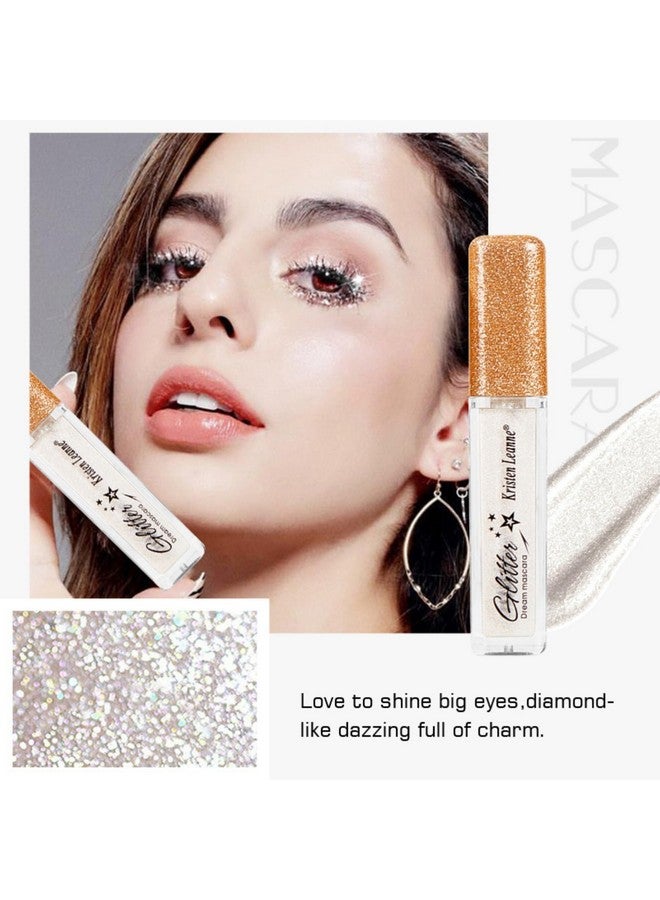 Corleone Glitter Color Mascara, Corleone Shimmer Sparkle Mascara glitter mascara for eyelashes,Eyeliner Charming Longlasting Mascara for Eyelash Eye Makeup (Black) - Image 5