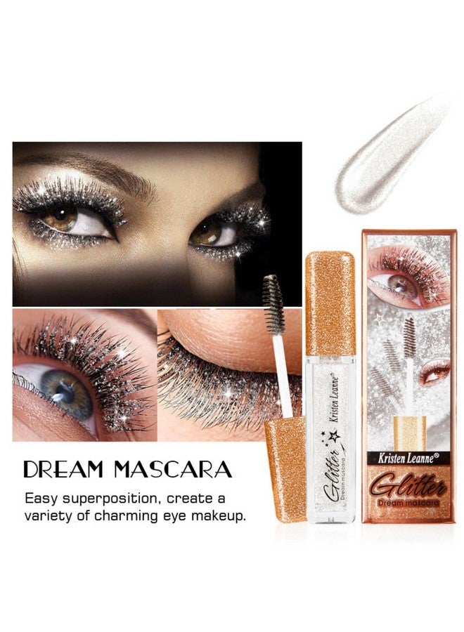 Corleone Glitter Color Mascara, Corleone Shimmer Sparkle Mascara glitter mascara for eyelashes,Eyeliner Charming Longlasting Mascara for Eyelash Eye Makeup (Black) - Image 4