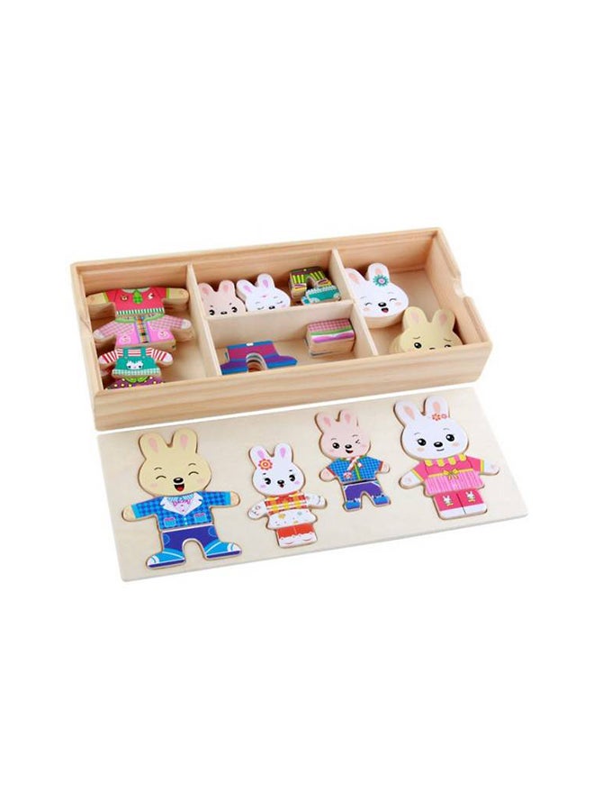 Multi Functional Baby Rabbit Changing Clothes Puzzle - Image 1