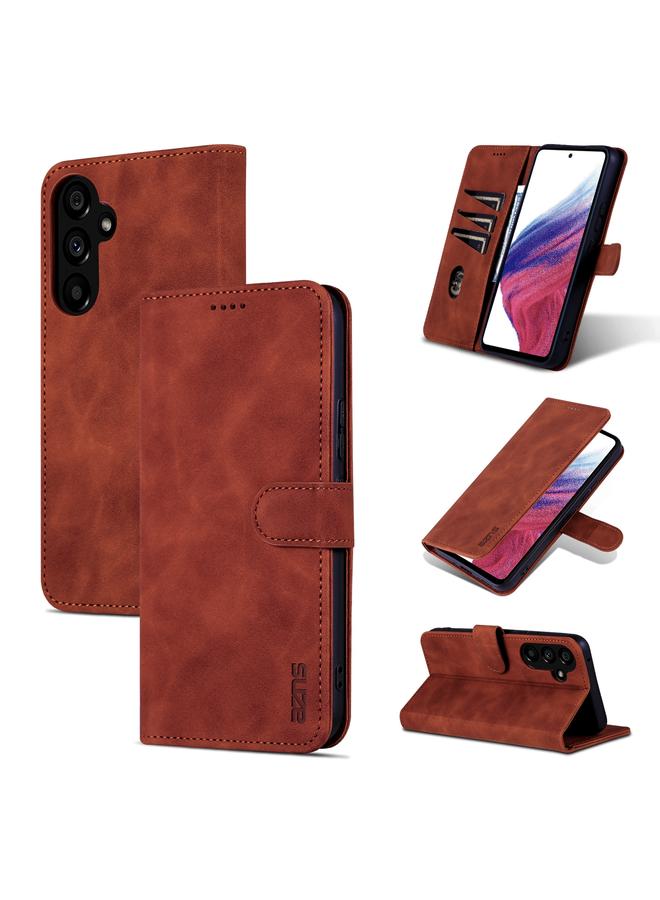 The Bros Case For Samsung Galaxy A35 5G Skin Feel Calf Texture Flip Leather Phone Case