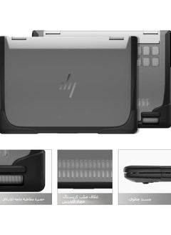 General Compatible 14-inch HP Envy X360-14 2024 2-in-1 Laptop Case - heavy-duty rugged hardshell case frosted for heat dissipation and drop protection  - Image 3