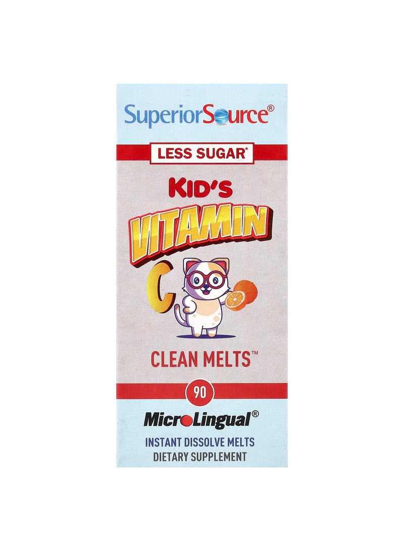 Kid's Vitamin C, Clean Melts™, Orange, 90 MicroLingual® Instant Dissolve Melts