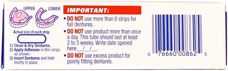 Fixodent كريم لاصق طقم الأسنان الأصلي 0.75 أونصة (عبوة من 8) - Image 4