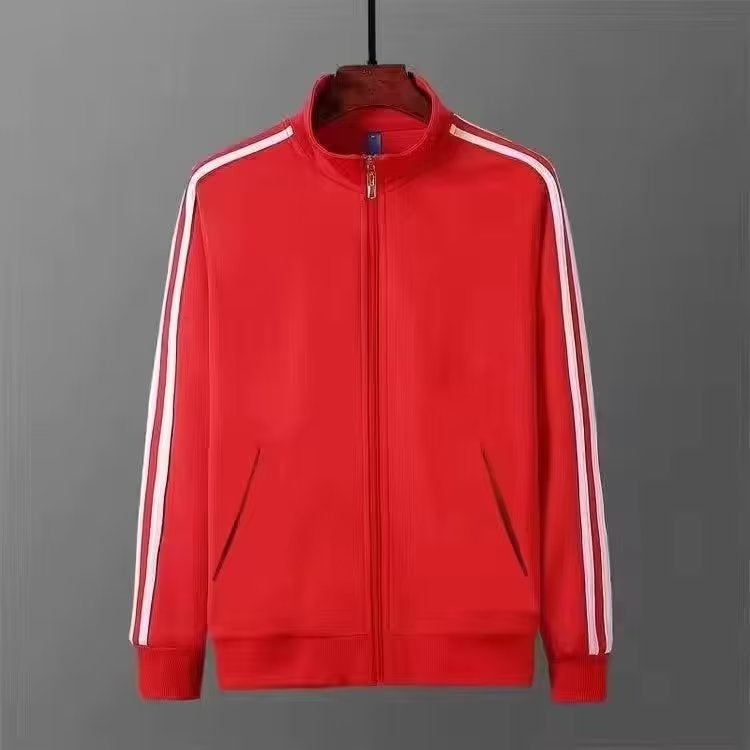 2023 Autumn New Loose-Fit Trendy Womens Jacket Lightweight Korean Style Black Baseball Shirt Student Warm Weather Short Coat Red  - Image 1