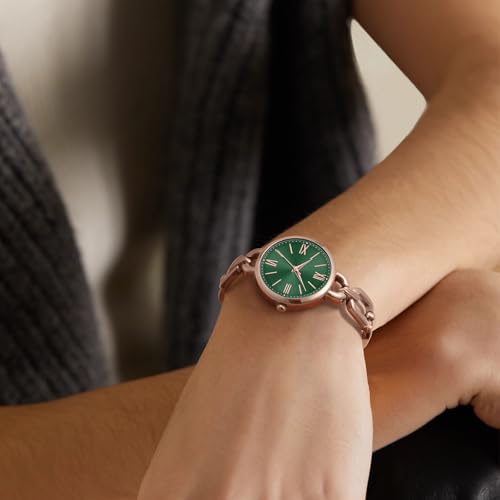 Asan Ge Women's Watch with Adjustable Chain Bracelet - Long Lasting Plating,Vintage Dainty Watches for Lady,Elegant Small Wrists ， No Tool Required, Water Resistant 100ft - Image 2