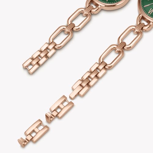 Asan Ge Women's Watch with Adjustable Chain Bracelet - Long Lasting Plating,Vintage Dainty Watches for Lady,Elegant Small Wrists ， No Tool Required, Water Resistant 100ft - Image 3