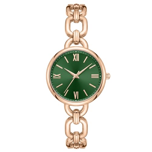 Asan Ge Women's Watch with Adjustable Chain Bracelet - Long Lasting Plating,Vintage Dainty Watches for Lady,Elegant Small Wrists ， No Tool Required, Water Resistant 100ft - Image 1