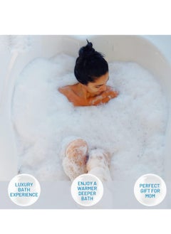 Bukela Bottomless Bath Overflow Drain Cover Adds Inches of Water to Tub for Warmer, Deeper Bath (Clear, 4" Diameter)  - Image 3