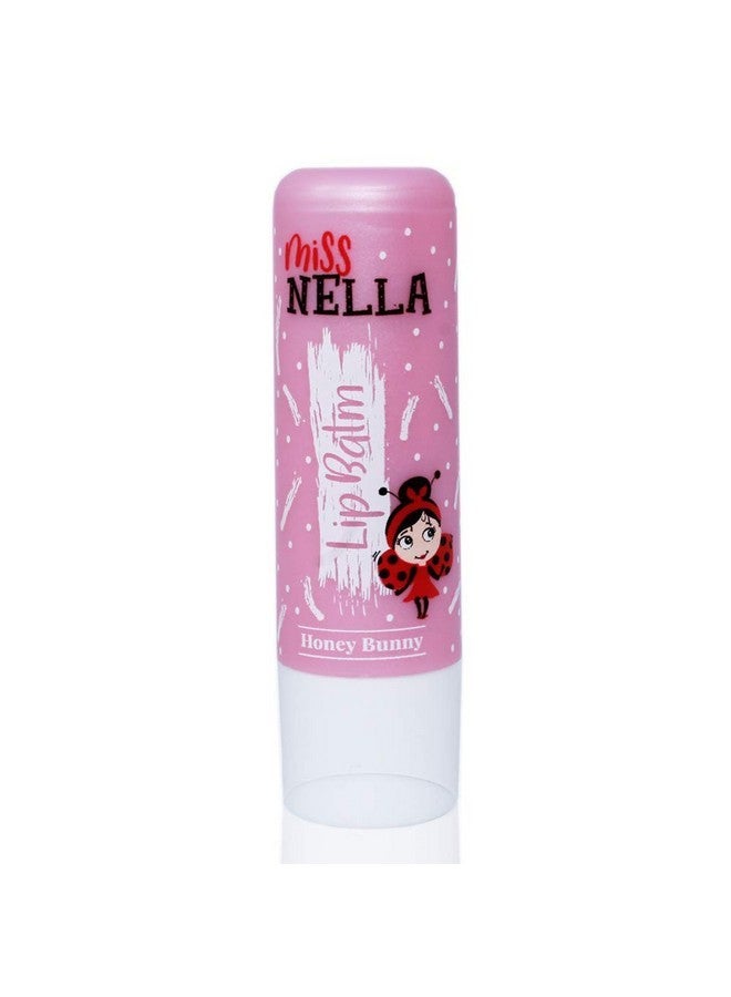 Miss NELLA MISS NELLA Nail Polis + Lip Balm set- Special Pink Glitter Nail Polish for Kids- WATERMELON POPSICLE, with Peel-off, Water Based & Odour Free Formula + HONEY BUNNEY pink hypoallergenic lip balm - Image 4