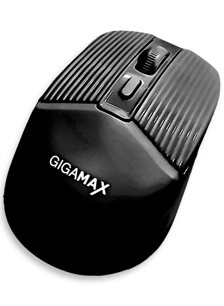 جيجاماكس ماوس مكتب لاسلكي GIGAMAX G-1600 – دقة 1600 DPI، اتصال ثلاثي الأوضاع (بلوتوث + 2.4 جيجا لاسلكي + USB)، بطارية قابلة لإعادة الشحن طويلة الأمد، تصميم مريح بـ 4 أزرار تحكم، أداء مستقر وسريع الاستجابة، متوافق مع الكمبيوتر، اللابتوب وMac - Image 2