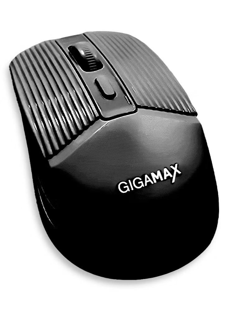 جيجاماكس ماوس مكتب لاسلكي GIGAMAX G-1600 – دقة 1600 DPI، اتصال ثلاثي الأوضاع (بلوتوث + 2.4 جيجا لاسلكي + USB)، بطارية قابلة لإعادة الشحن طويلة الأمد، تصميم مريح بـ 4 أزرار تحكم، أداء مستقر وسريع الاستجابة، متوافق مع الكمبيوتر، اللابتوب وMac - Image 1