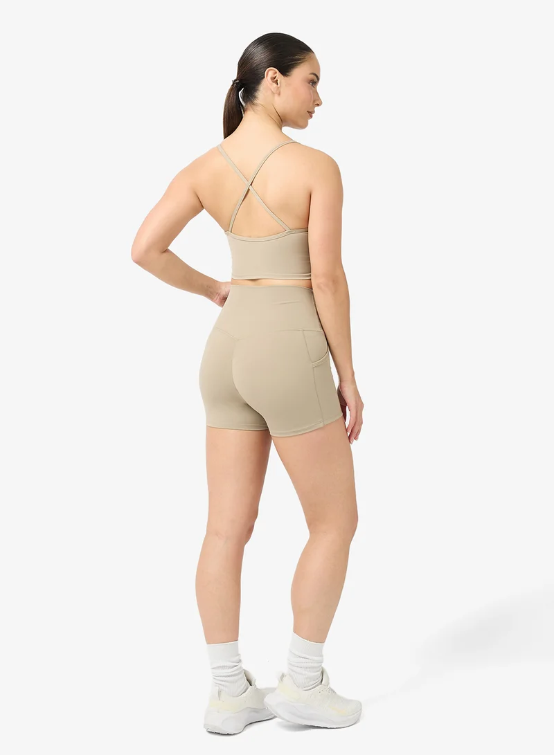 فورورد طقم تانك توب وشورت بياقة هالتر بلمسة ناعمة