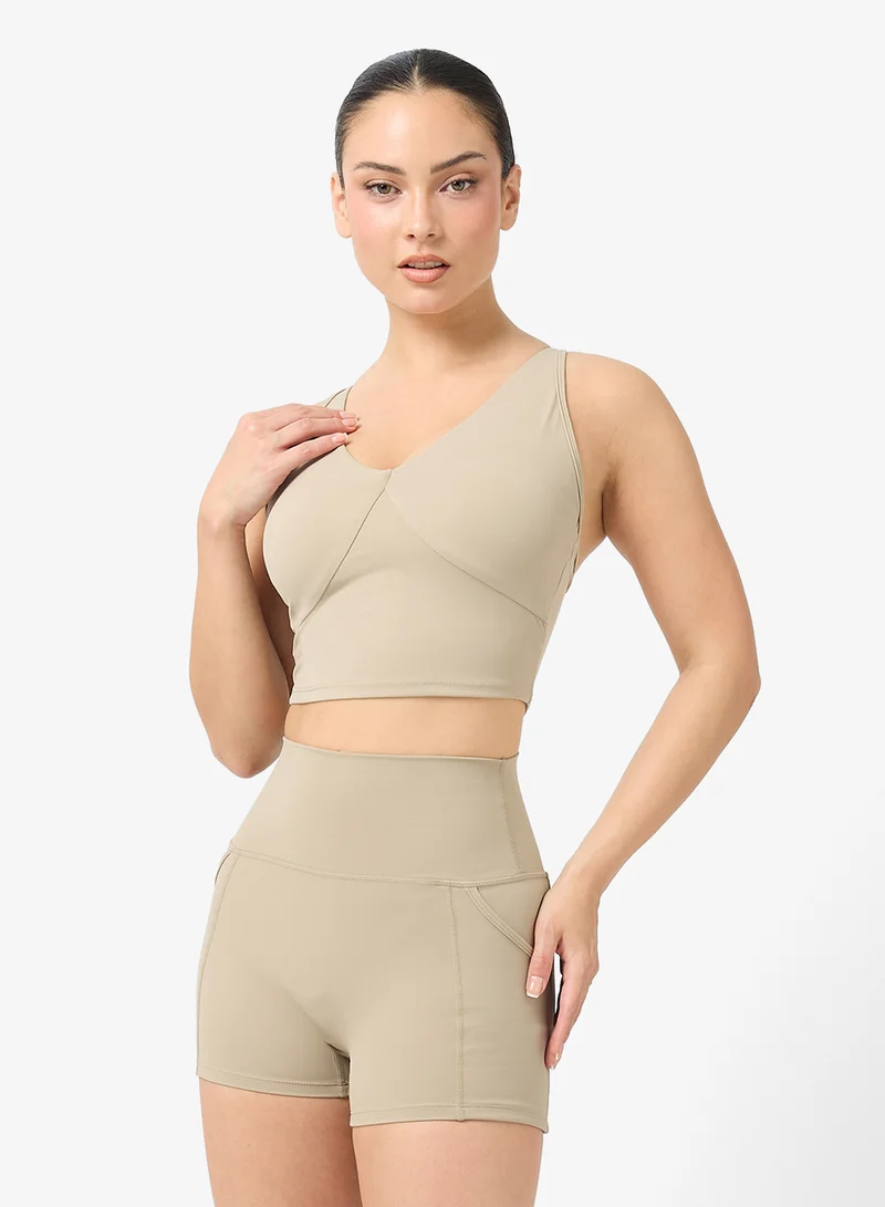 FRWD  Soft Touch Halter Neck Tank Top & Short Set for Women | Best Price UAE