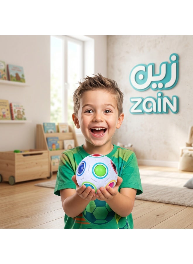 زين مكعب فيدجيت كرة القدم السحري من زين - إصدار اللون الأخضر النابض بالحياة - Image 2