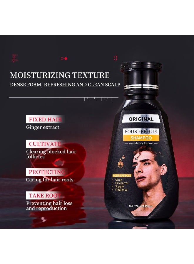 أوريجنال عبوتان من شامبو معطر 4 في 1 (250 مل للرجال + 250 مل للنساء)، ينظف الشعر ويتحكم في إفراز الزيوت، ويتركه ناعمًا ومعطرًا - Image 4