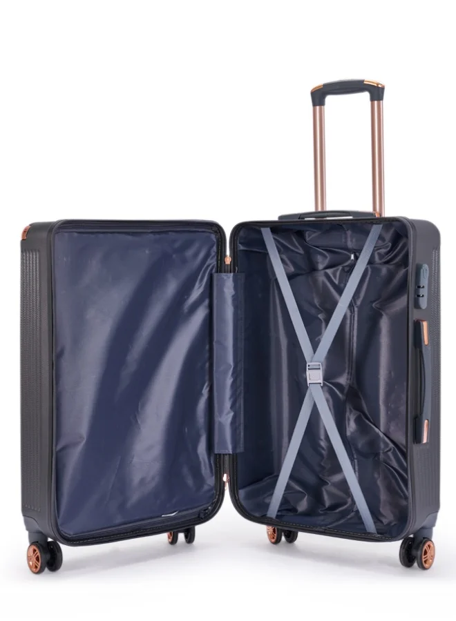 LIMRA Luggage set 5 pieces travel Bags with a distinctive design from limra Grey