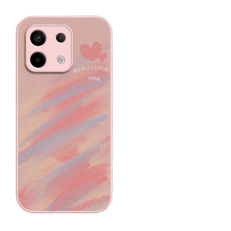 LS Glass Protective Case for Redmi Note 13 Pro with Drop Protection and Full Coverage plus Shockproof plus Heart Smiley Pattern in Purple - Image 2