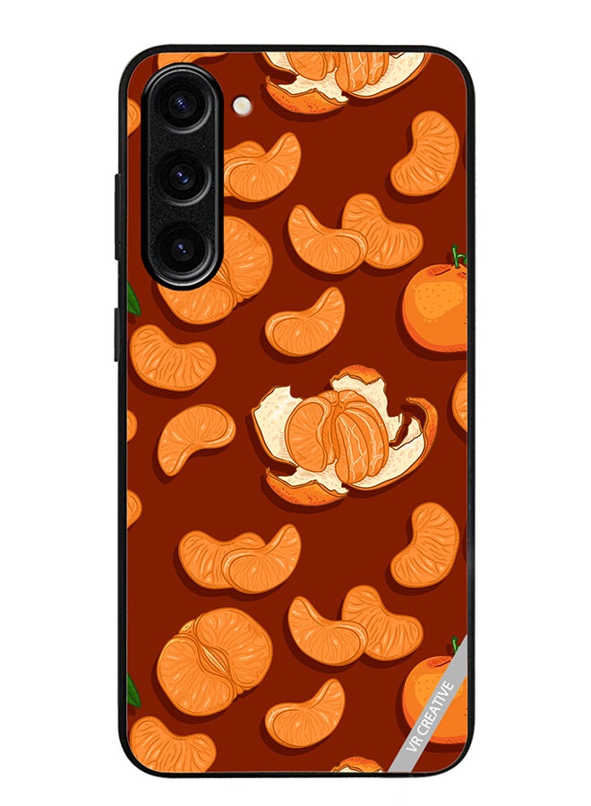 VR CREATIVE Protective Case Cover For Samsung Galaxy S24 Tangerines Design Multicolour - Image 1