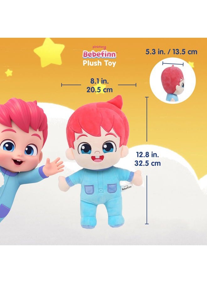 Pinkfong Bebefinn Plush Toy - 12" (30cm) Stuffed Doll | Soft Cuddly Plush for Toddlers | Bebefinn Toy | Perfect Birthday, Holiday for Boys & Girls - Image 4