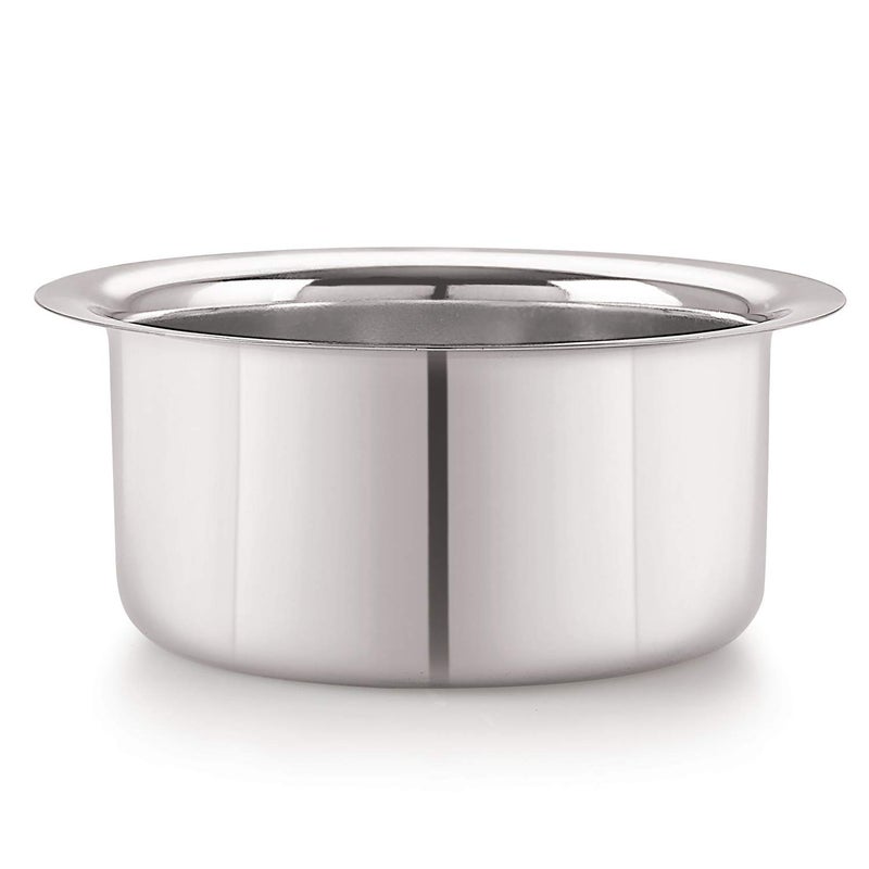 Sonanshi Sonanshi 4 Litre Patila/Bhagona/Tapeli/Bhagauna Stainless Steel with LID  - Image 2