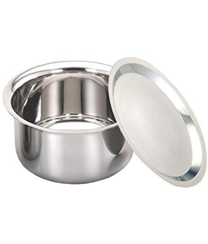 Sonanshi Sonanshi 4 Litre Patila/Bhagona/Tapeli/Bhagauna Stainless Steel with LID  - Image 1