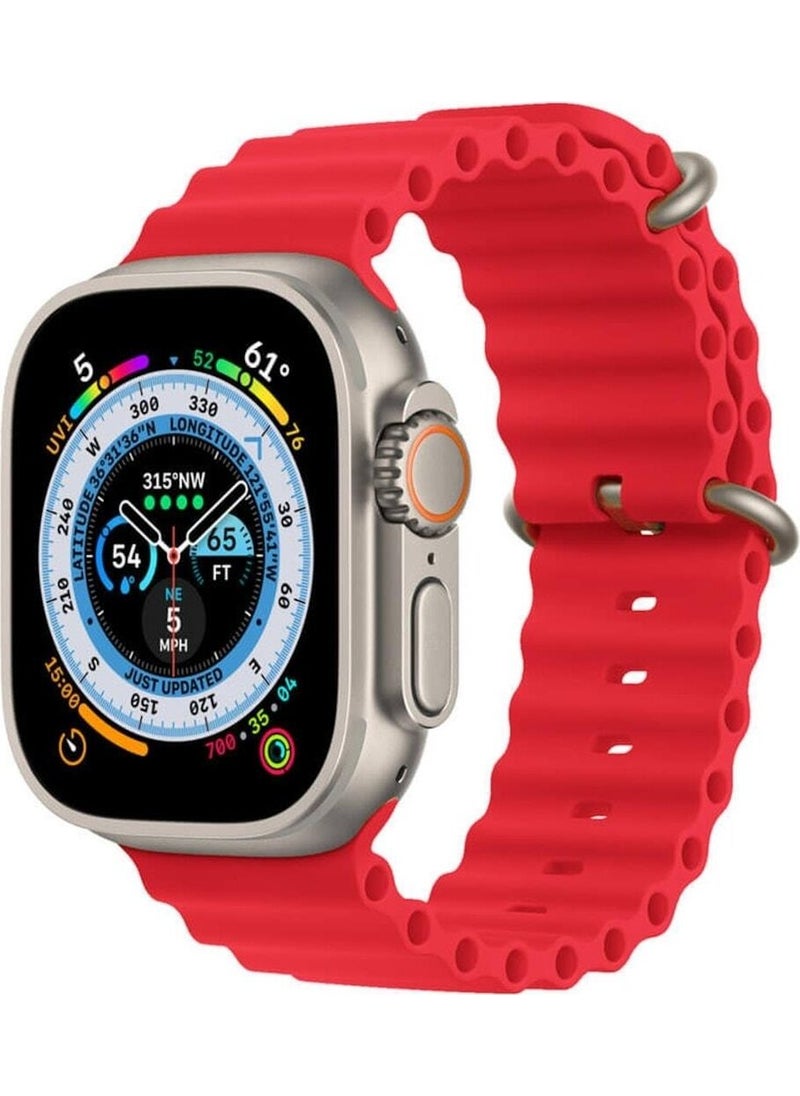 Koodmax - Apple Watch Compatible Ultra Ocean Loop Buckle Strap Band 42 44 45 49MM - Image 1