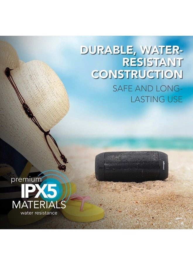 billboard - BB742 IPX5 Water-Resistant Bluetooth Wireless Speaker With Enhanced Bass, USB & SD Inputs, and Mini Stereo Inputs - Black - Image 1