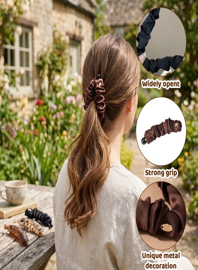 NUDFSY أربع مشابك شعر على شكل موزة، مشابك صغيرة للشعر الخفيف، مثالية لأنشطة اليوغا والعناية اليومية بتسريحات الشعر، إكسسوارات شعر عملية للمحترفين المشغولين. - Image 3