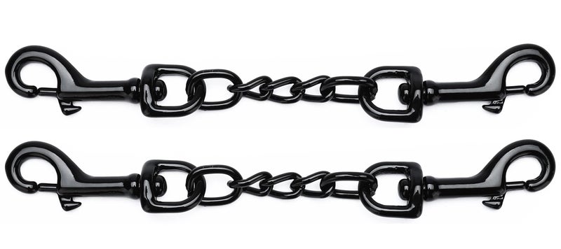 DEYACE Metal Dog Collar Safety Clip, 2 Pack Heavy-Duty Backup for Prong Collar, Dog Harness Collar Connector 8inch - Image 1