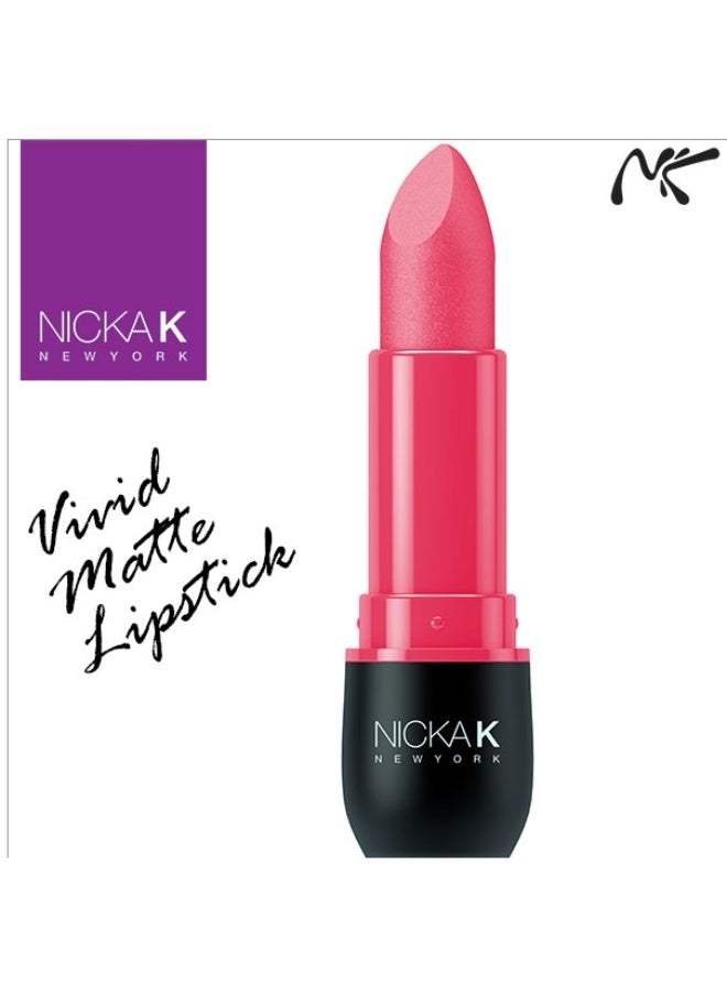 Nicka K نيكا ك - أحمر شفاه مات زاهي وردي فارسي NMS04 - Image 3