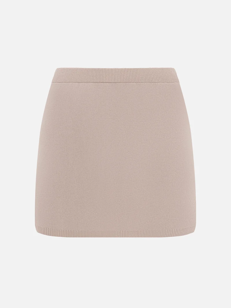 Lichi A-silhouette mini jersey skirt