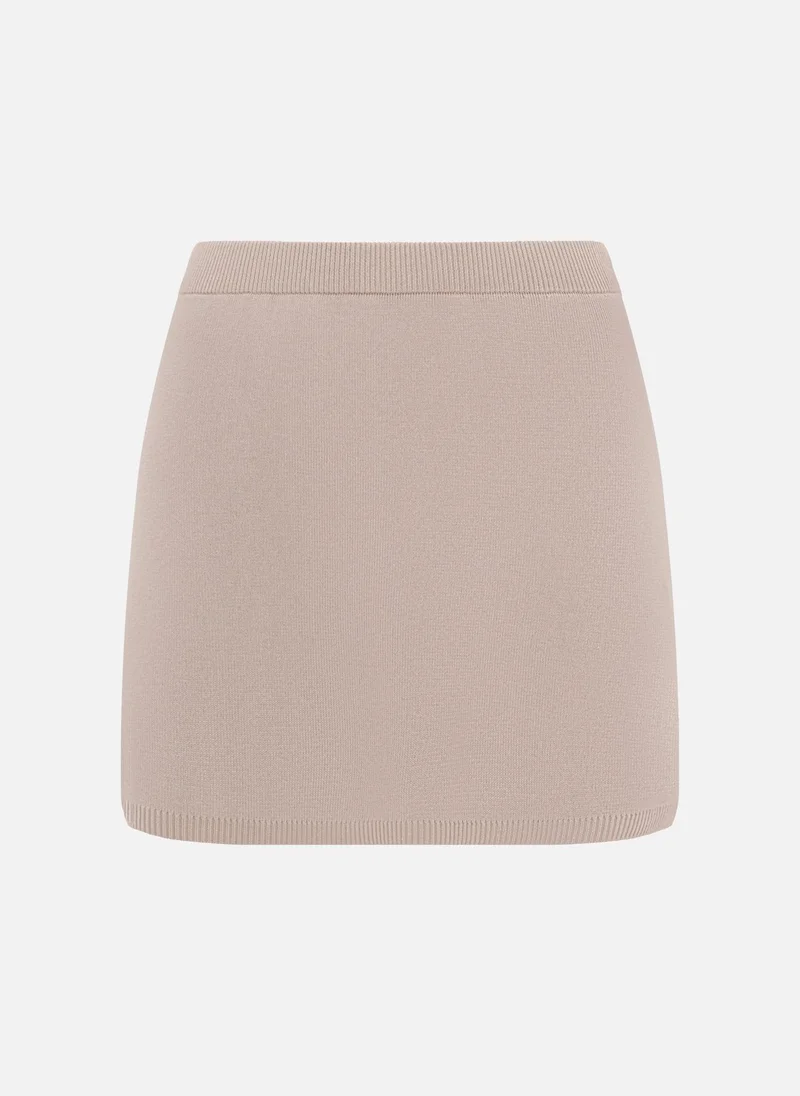 Lichi A-silhouette mini jersey skirt