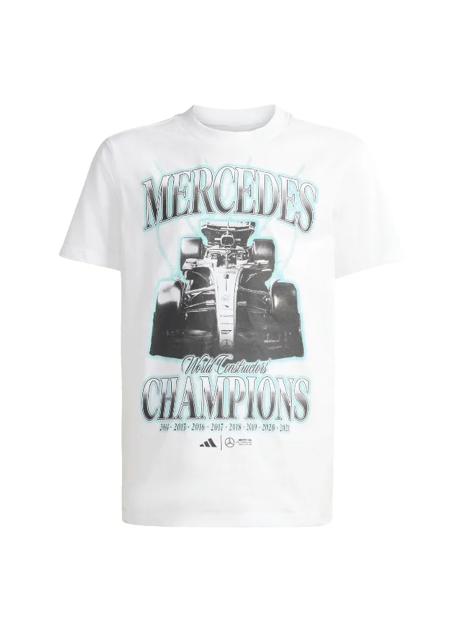Adidas Adidas Mer Gfxt G2W Y U White Motorsport T-Shirts For Unisex