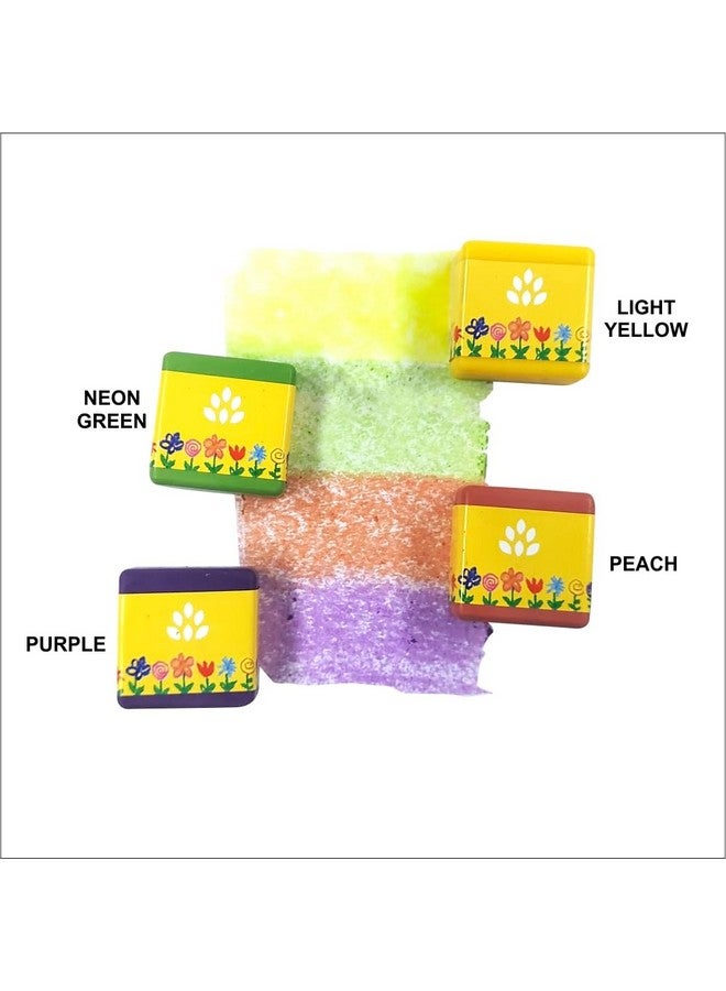 Azafran My First Crayon - Unicorn 4 Jumbo Block Colours, Colors Set for Kids, Baby and Infant Safe, Hypoallergenic, Non-Toxic, Washable, Plant-Based Crayons Colour Set, Ideal Toys for 1 Year Old - Image 3