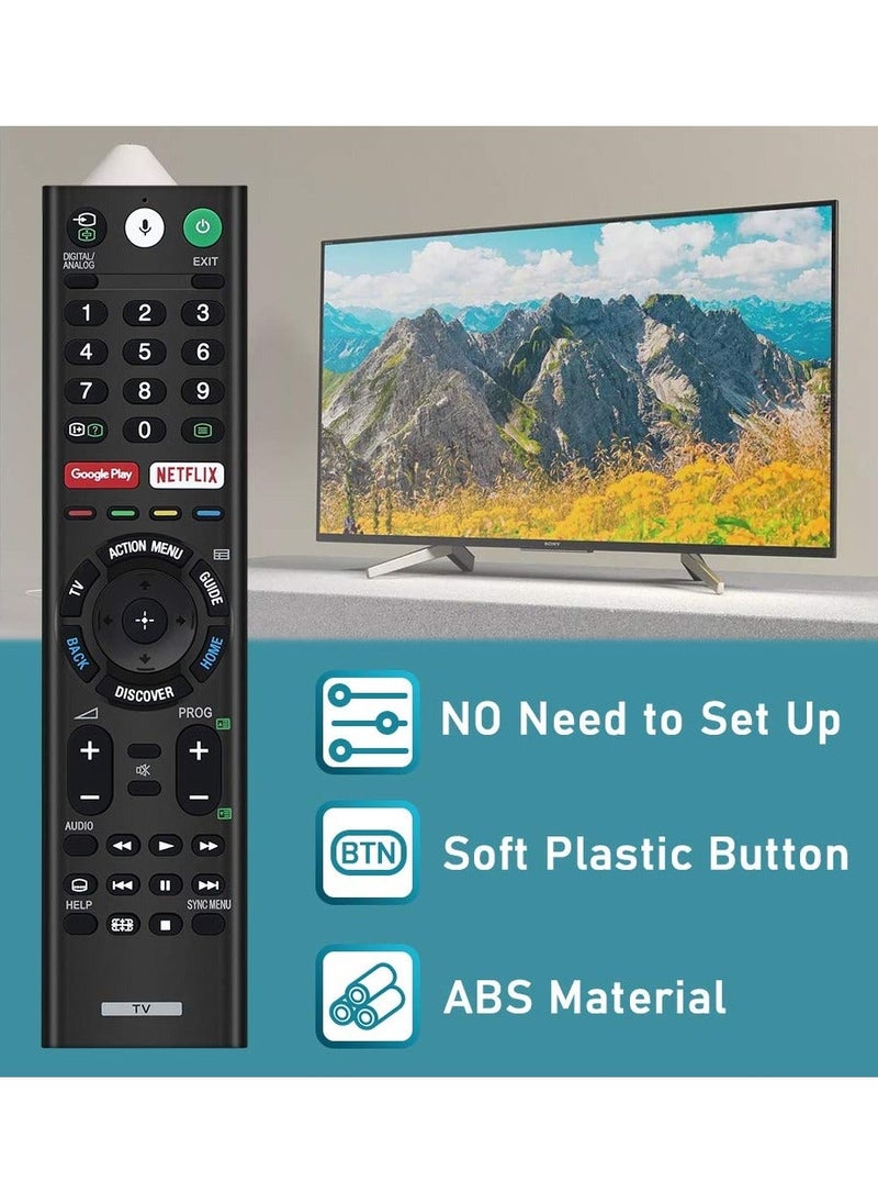 Raxoom - Remote for Sony Smart Bravia Remote Sony Bluetooth Voice Search Mic Remote and Sony Smart Bravia Android TVs Sony 4K UHD Crystal HDR TV Sony OLED Ultra HDTV XBR KDL Series TV RMF-TX300U - Image 1