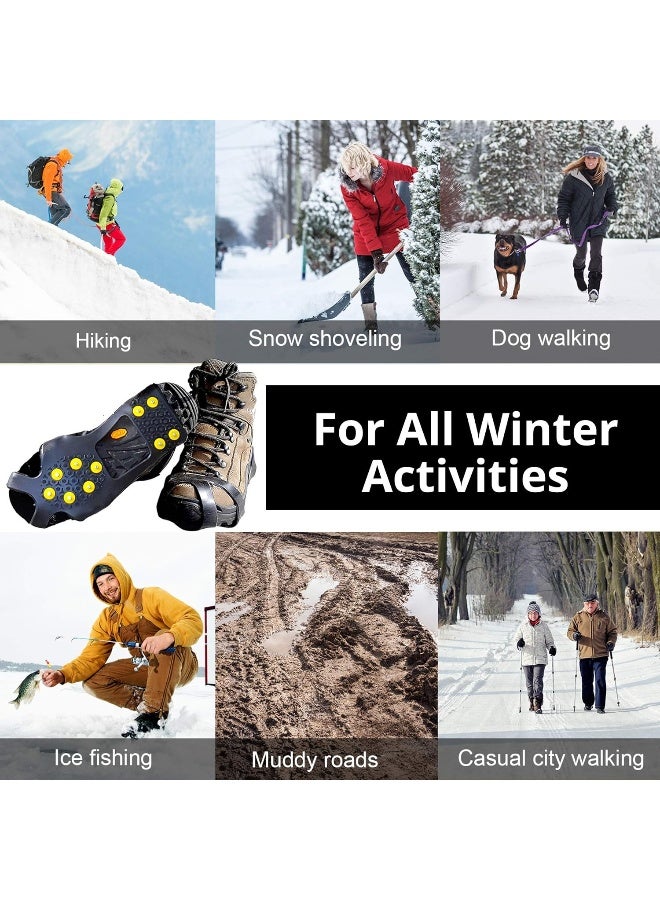 Limm Limm Crampons Ice Walking Traction Cleats - XLarge Lightweight Ice Cleats for Snow & Ice - Anti Slip Shoe Grips Quickly - Image 5