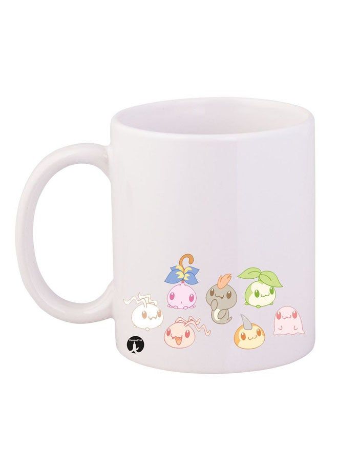 RKN The Anime Digimon Mug White/Blue/Green 12ounce - Image 1