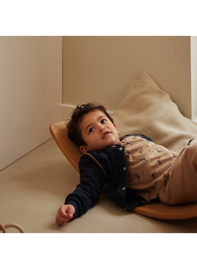 Dirkje boys' set long-sleeved tops taupe navy - Image 3