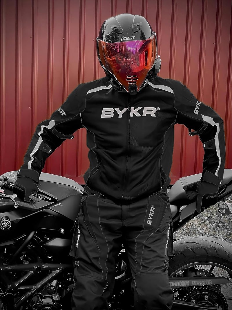BYKR Motorcycle Pants for Men & Women - Armored Cordura Overpants for Enduro, ATV, and Dual Sports - Image 3