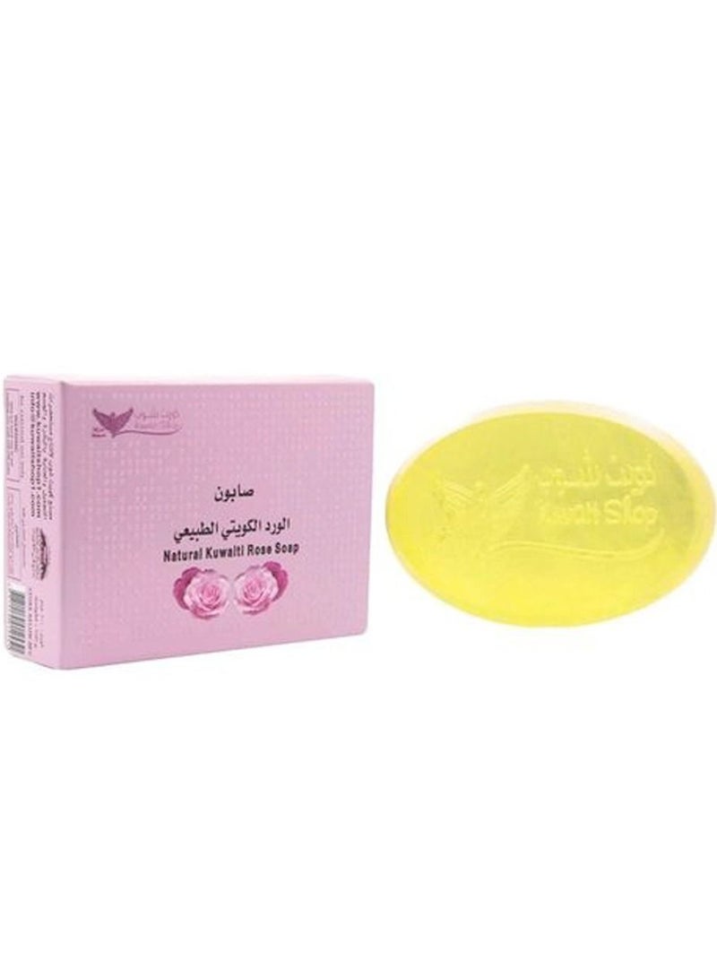 Kuwait Shop Natural Kuwaiti Rose Soap Yellow 100g - Image 2