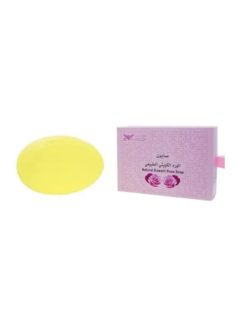 Kuwait Shop Natural Kuwaiti Rose Soap Yellow 100g - Image 3