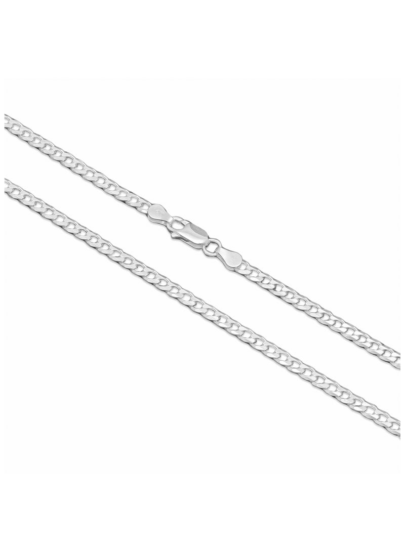 Vibez Jewelz SILVER 92.5 CUBE CHAIN - 4MM - Image 3