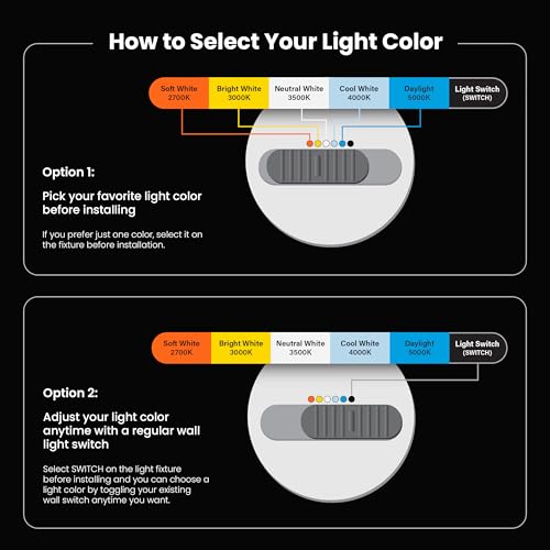 Feit Electric LED Recessed Downlight, 120W Equivalent, 5/6 Inch Retrofit Kit, Dimmable, 2000 Lumens, 90+ CRI, 22W, Adjustable Color Temperature, High Ceilings & Large Spaces Downlight, LEDR56XHO/6WYCA - Image 4