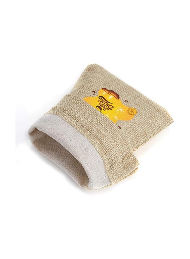 أكياس هدايا ديوالي - مجموعة مكونة من 12 كيس من الجوت - احتفل بعيد الأضواء مع هدايا صديقة للبيئة - Image 4